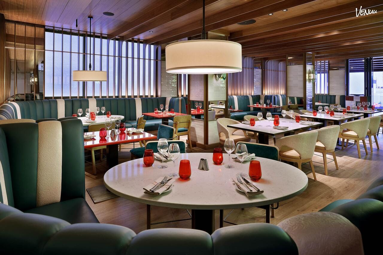 Sessions Restaurant, restaurante temático y moderno para cenas de empresa con ritmo en Madrid.