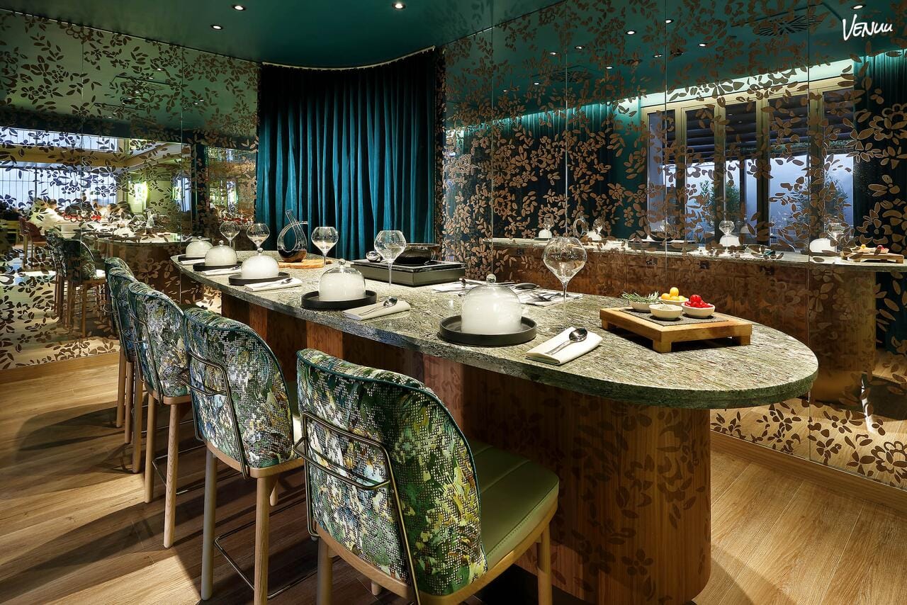 Green Room, salón privado con estética rockera para cenas informales con estilo en Madrid.