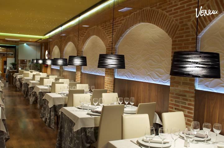 Fuente de La Fama, restaurante clásico y céntrico para comidas de empresa con estilo en Madrid.