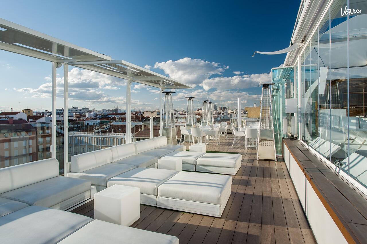Room Mate Óscar Terraza, rooftop chic para bodas modernas y con flow en Madrid