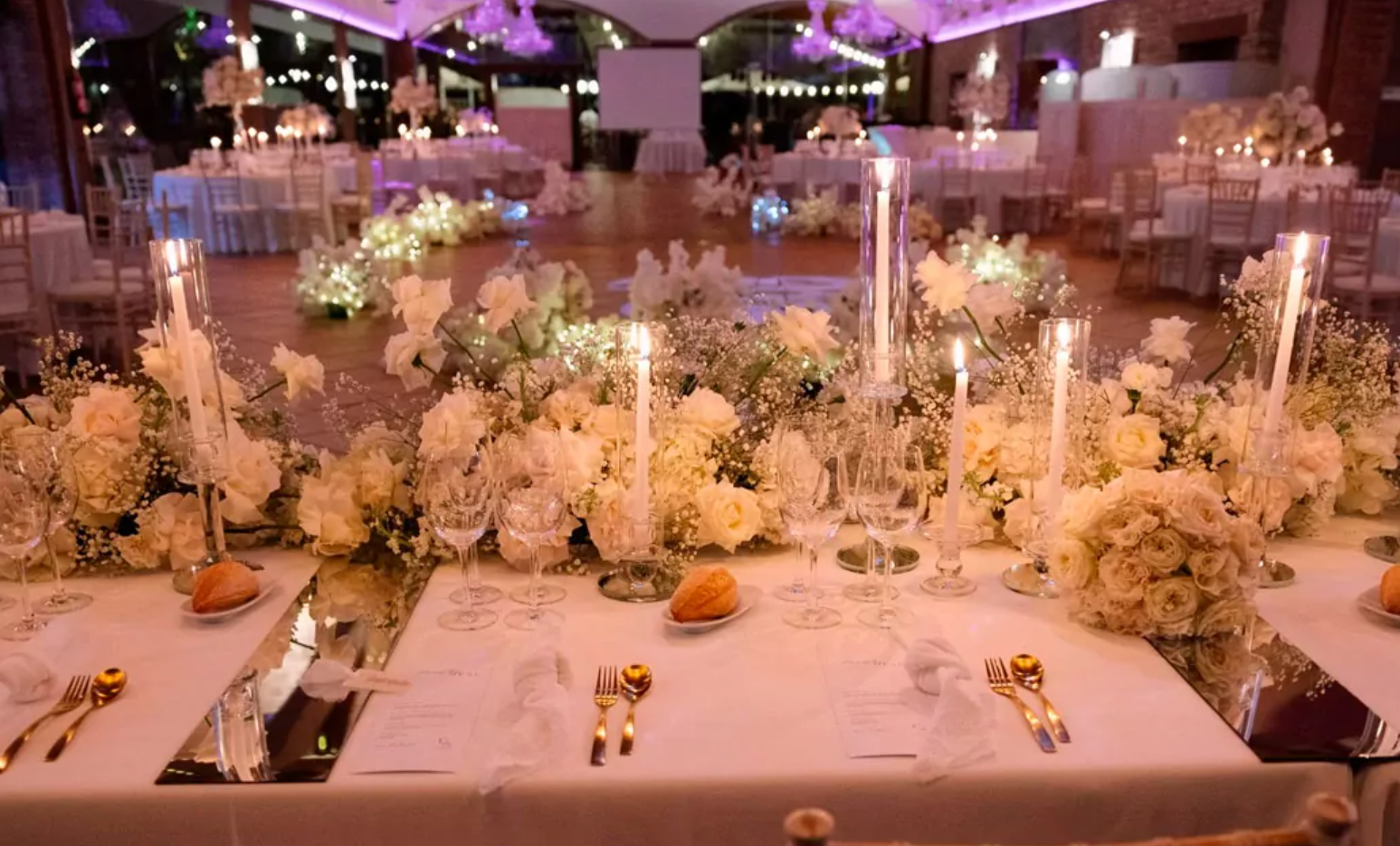 Banquete para la cena precioso