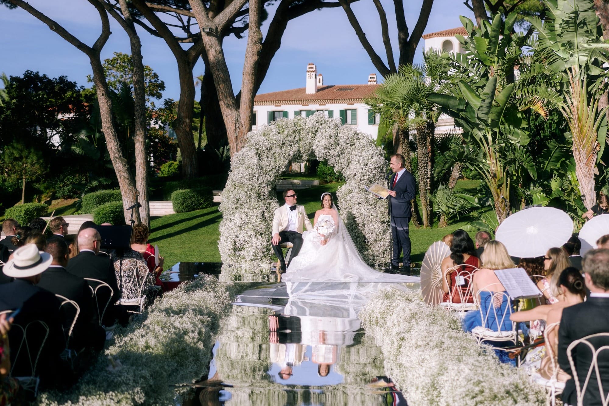 Una ceremonia de día, totalmente de ensueño para la pareja