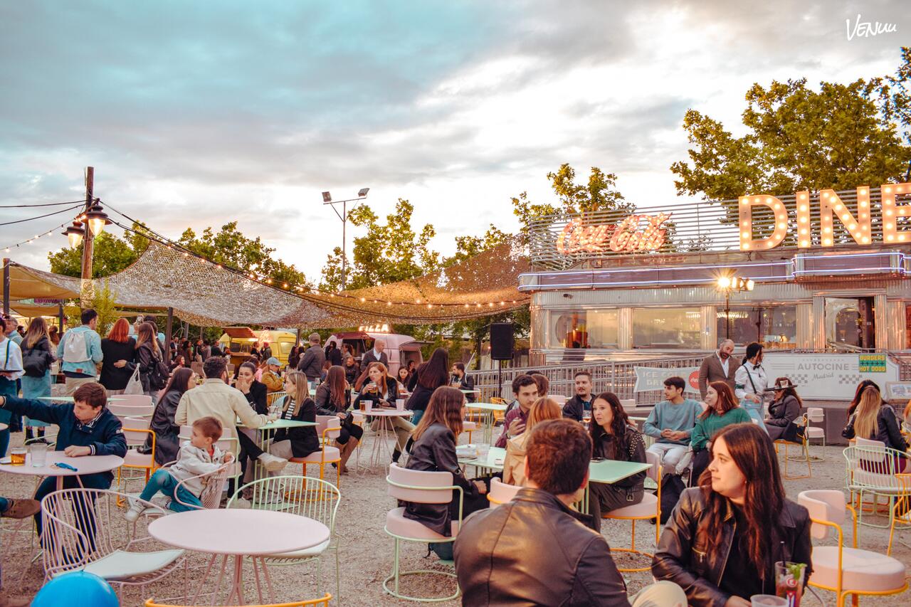  Autocine Madrid espacio al aire libre para fiestas.