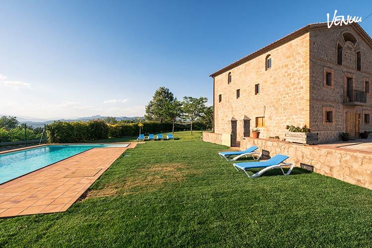 Casa Grande preparada para celebración privada en Barcelona.